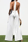 Flower Halter Jumpsuit