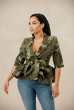 Camo Couture Top/Jacket