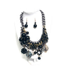 Glamour Black Necklace Set