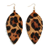 Leopard Feather Earrings