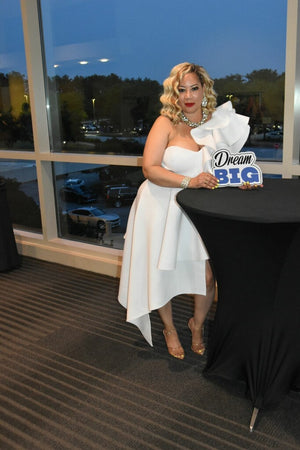 All That Ruffle Hi Lo Dress