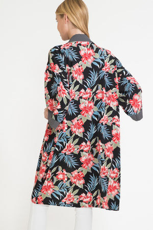Floral Polka Dot Kimono