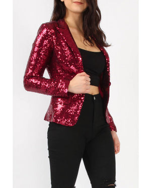 Shining Bright Sequins Blazer