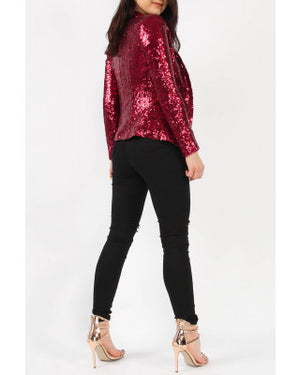 Shining Bright Sequins Blazer