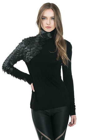 Reptile Sleeve Top (Black)