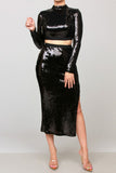 Get Me Bodied Sequins Set (Black)