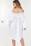 Kandy Off the Shoulder Dress (White)