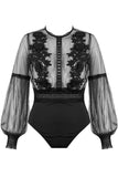 Temptation Lace Bodysuit (Black)
