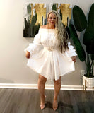Kandy Off the Shoulder Dress (White)
