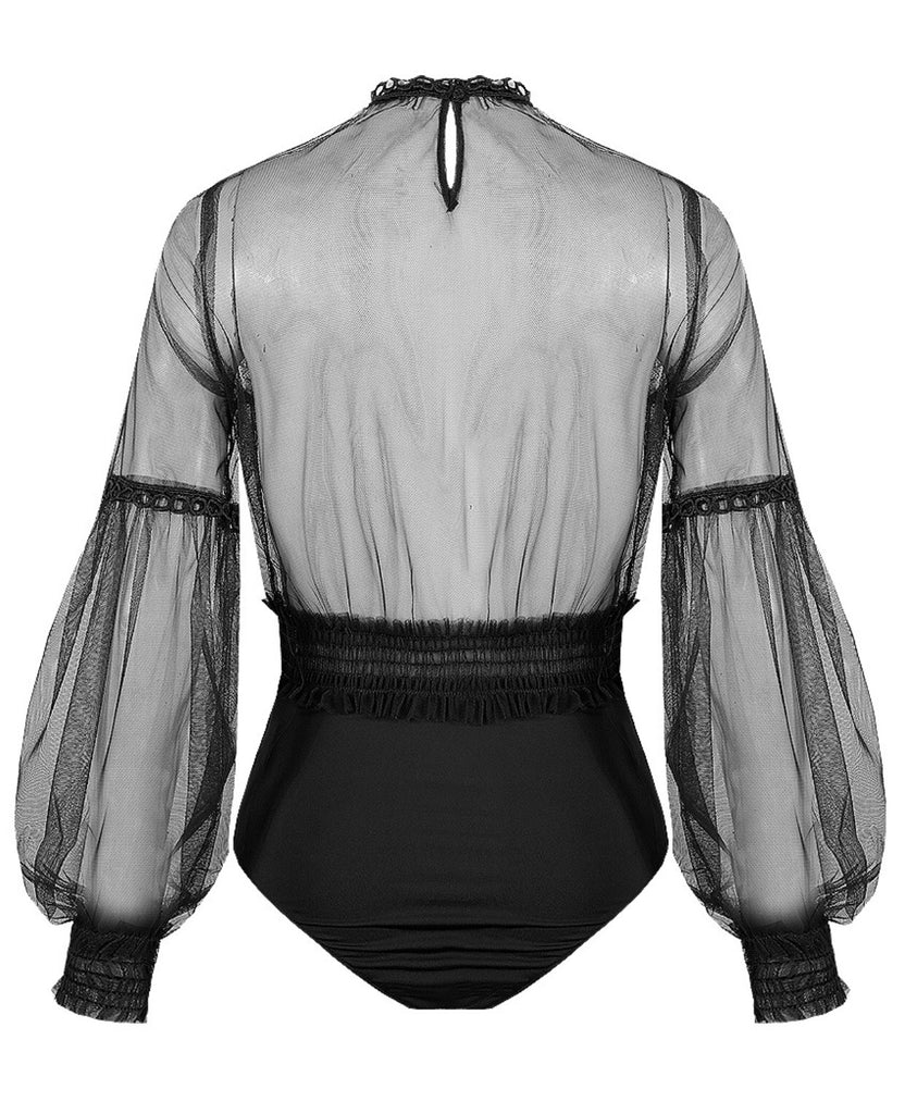 Temptation Lace Bodysuit (Black)