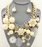 Cream Necklace Set