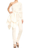 Ivory Swan Jumpsuit